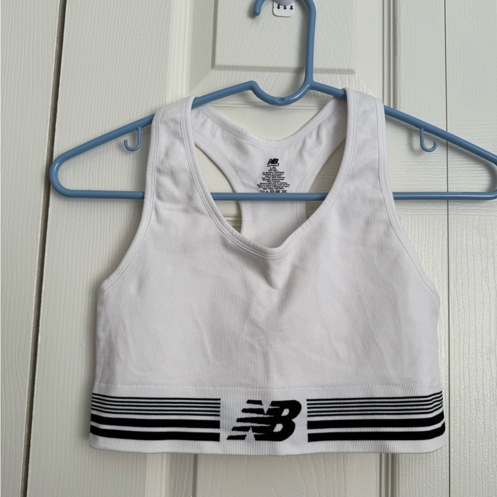 New Balance White Sports Bra NWOT